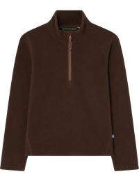 Isbjörn of Sweden Kids' & Teens' Cloud Half Zip Fleece Chocolate