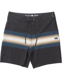 Salty Crew Men's Crew Stripe Boardshort Pirate Black