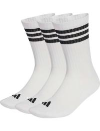 Adidas 3 Stripes Cushioned Sportswear Crew Socks White/black/black