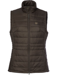 Chevalier Quintin Padded Vest Leather Women Brown