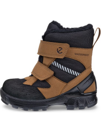 Ecco Kids' Biom Hike I High Boot Black/camel/black