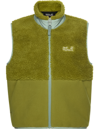 Jack Wolfskin Kids Ice Curl Vest Khaki Green