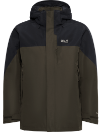 Jack Wolfskin Men's Romberg 2 3in1 Jacket Obsidian Moss