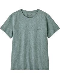 Patagonia Women's P-6 Logo Responsibili-Tee Blue Sage