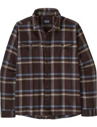 Patagonia Men's Fjord Flannel Shirt Crossing: Den Brown