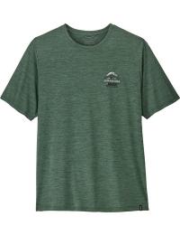 Patagonia Men's Capilene Cool Daily Shirt - Great Waves Canopy Green - Light Canopy Green X-dye