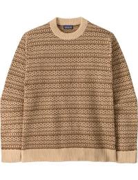 Patagonia Men's Recycled Wool-Blend Sweater Snow Squail: Natural