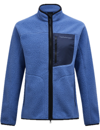 Peak Performance Men's Naturerush Pile Zip Jacket Summit Sky/blue Shadow/