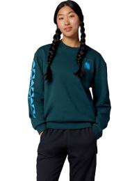 Marmot Women's Mountain Geo Crew Sweatshirt Water Cave