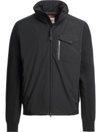 Parajumpers Men's Steel River Hybrid Cardigan Black