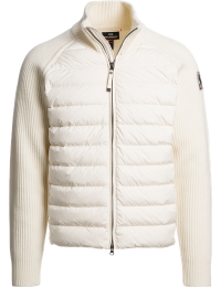 Parajumpers Men's Olmo Hybrid Cardigan Warm Ivory