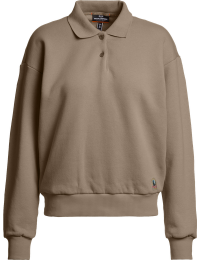 Parajumpers Women's Saranda Long Sleeve Polo Shirt Slate Mud