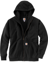 Carhartt Men's Paxton Thermal-Lined Full-Zip Sweatshirt Black
