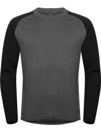 Hellner Men's Wool Warm Base Layer Long Sleeve Phantom/Black Beauty