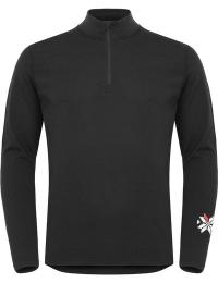 Gridarmor Men's Merino Undertøy Zip Top Black Beauty
