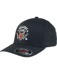 Stranger Things Cap - Hellfire Club - Flexfit Cap - Unisex - sort