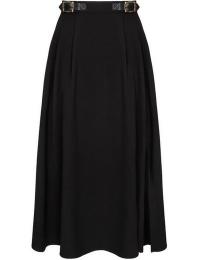 Hell Bunny Mellemlang nederdel - MAUDE - XS till 4XL - Damer - sort