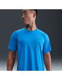 Kortærmet Nike Stride Dri-FIT ADV-løbetop til mænd - blå
