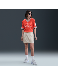 Nike -nederdel med jacquard-striber til kvinder - brun