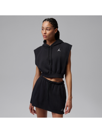 Jordan Brooklyn Fleece-top i french terry til kvinder - sort