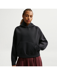 Oversized Nike Article Fleece-hættetrøje til kvinder - sort