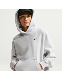 Oversized Nike Studio Fleece-hættetrøje i kraftigt materiale til kvinder - brun