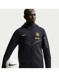 Chelsea F.C. Tech Fleece Windrunner Nike Football-hættetrøje med fuld lynlås til mænd - blå