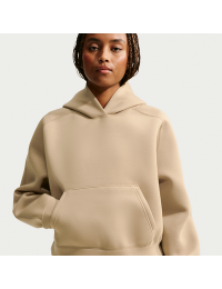 Oversized Nike Article Fleece-hættetrøje til kvinder - brun