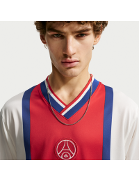 Paris Saint-Germain Energy Away Nike Dri-FIT-fodboldtrøje med lange ærmer til mænd - hvid