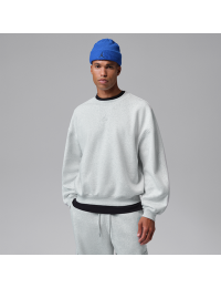 Oversized Jordan Brooklyn-sweatshirt i fleece med rund hals til mænd - grå