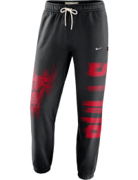 Chicago Bulls Standard Issue Therma-FIT Fleece-basketballbukser til mænd - sort