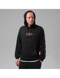 Jordan Sport Crossover Dri-FIT-hættetrøje i fleece til mænd - sort
