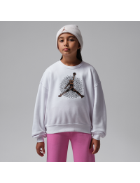 Jordan Fierce and Fearless-crewtrøje til større børn - hvid