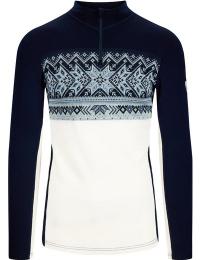 Dale of Norway Men's Vail Baselayer Half Zip Offwhite Navy