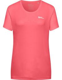 Jack Wolfskin Women's Tech Tee Sunset Coral