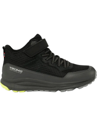 Viking Footwear Junior´s Flow Mid Wp 1v Black/charcoal