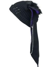 Cupcake Cult Beanie - Rini Hat - Unisex - sort-lilla