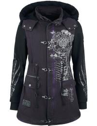 Rock Rebel by EMP Vinterfrakke - Free Spirit - S till XXL - Damer - multifarvet