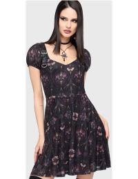 Killstar Kort kjole - Chapel Blessing - Garden Altar Mini Dress - S till 4XL - Damer - sort