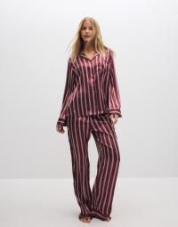 Pieces - Rød - Pcjytte Xmas Satin Night Set Wvn