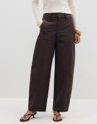 Pieces - Brun - Pcrikke Hw Barrel Pants Jrs Noos Bc