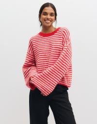 Pieces - Hvid - Pcada Ls O-Neck Knit Bc