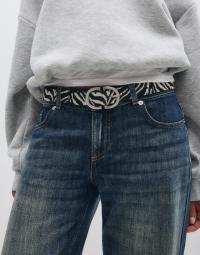 Pieces - Sort - Pcjuva Zebra Jeans Belt
