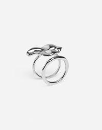 Pieces - Sølv - Pcmanna Ring 2-Pack Pp