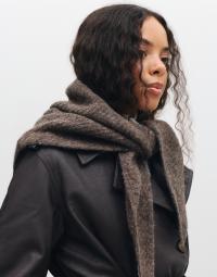 BECKSÖNDERGAARD - Brun - Alpaca-wool Triangle Scarf