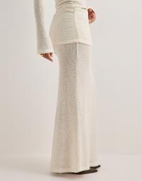 Nelly - Hvid - Luxe Texture Maxi Skirt