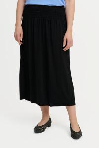 BRANDTEX - Nederdel - Sort - Smocktalje