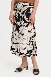 SIGNATURE - Nederdel - Sort Mix - Blomsterprint