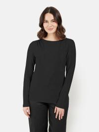 B. COPENHAGEN - Langærmet T-shirt - Sort - Bådudskæring