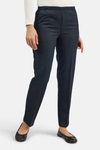 Brandtex - Anna Bukser - Navy - Regular Fit / Elastik i Taljen